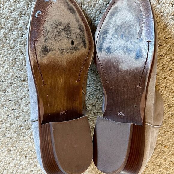 Sam Edelman Suede Ankle Bootie Petty Gray Size 10 W - Picture 9 of 10